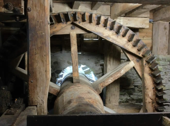 Grist Mill Interior Wheel