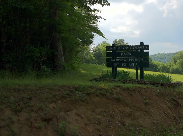 Anderson County Park Entrance